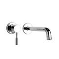 Jewel Faucet Jewel Faucet 16208 Chrome Two Hole Wall Mount Lavatory Faucet 16208